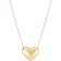 Macy's Puffed Heart Necklace - Gold