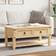 vidaXL Corona Natural Coffee Table 48x100cm