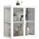 VCM Display Case White Vitrineskab 60x65cm