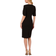 Adrianna Papell Crepe Midi Length Sheath Dress - Black