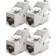 DeleyCON MK5731 1000MHz Cat7 RJ45 - LSA 8-Pin Keystone Jack Module Optimal 4-Pack