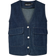 Pieces Fabia Denim Vest - Dark Blue