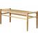 FDB Møbler J83B Matt Lacquered Oak / Natural Wicker Settee Bench 100x41cm