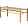 FDB Møbler J83B Matt Lacquered Oak / Natural Wicker Settee Bench 39.4x16.1"