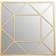 Premier Housewares Descartes Gold Wall Mirror 85x85cm