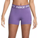 Nike Womens Pro 3" Shorts - Black Raspberry/White