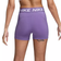 Nike Womens Pro 3" Shorts - Black Raspberry/White