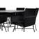 Kalisom Black Matbord 140cm 7st