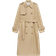 Mango Double Breasted Cotton Trench Coat - Medium Brown