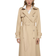 Mango Double Breasted Cotton Trench Coat - Medium Brown