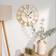 OHS Skeleton Gold Wall Clock 40cm