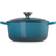 Le Creuset Deep Teal Signature Cast Iron Round med låg 20cm