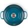 Le Creuset Deep Teal Signature Cast Iron Round med låg 20cm