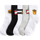 H&M Gerippte Socken 5er-pack - Weiss/Pommes Frites (1228529007)