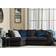 Zipcode Design Moana Black Sofa 213cm 2pcs 3 Seater