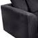 Zipcode Design Moana Black Sofa 213cm 2pcs 3 Seater