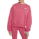 Nike Girl's Sportswear Club Fleece Boxy Crew Neck Sweatshirt - Aster Pink/White (FZ9244-629)