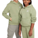 Nike Big Kid's Sportswear Club Fleece Hoodie - Oil Green/White (FD3000-386)