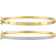 Macy's Bangle Bracelets 2-Pc Set - Gold/Diamonds