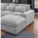 Latitude Run Nyerere 123.24 Light Gray Sofa 123.2" 4 Seater