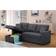 Ebern Designs Navaeh Dark Gray Sofa 81.5" 3 Seater