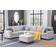 Latitude Run Lecanto Upholstered Sectional Light Gray Sofa 125.5" 4 5 Seater