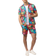 Psycho Bunny Mens Mentz Drawstring 5.75 Swim Trunks - Navy