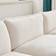 Wade Logan Avrilynn White Sofa 120.1" 3 Seater