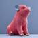 WERNS Money Box Pig Piggy Bank Pink Figurine 18.5cm