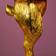 WERNS Rabbit Hiding Bunny Gold/Turquoise Table Lamp 74cm