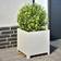 vidaXL Garden Planters 2 Pcs White Steel 40cm