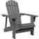 vidaXL Adirondack Chair 69 x 85 x 90.5 cm - Grey