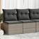 vidaXL 4 Piece Garden Sofa with Cushions Outdoor Lounge Set