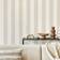 Dunelm Natural Bold Stripe Matte Flat Wallpaper Natural