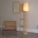 ValueLights Elsa Natural/White Floor Lamp 152cm