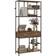 Homcom 5 Tier Standing Brown/Black Book Shelf 170.5cm