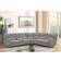 Lilola Home Anthony Light Gray Sofa 114" 6 Seater