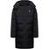 Calvin Klein Quilted Nylon Coat in Crinkled Look with Hood - Black