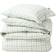 Lexington Checked Lyocell/Cotton Bedding Set Dynetrekk Grønn, Hvit (220x220cm)