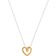 Estella Bartlett Doodle Heart Necklace - Silver/Gold