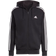 Adidas Essentials French Terry 3 Stripes Full Zip Hoodie - Black/White