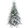 Homcom Bushy Snow Green and White Christmas Tree 182.9cm