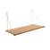 We Do Wood Loop Oak/Brass Væghylde 72cm