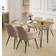 Hallowood Furniture Cullompton Brown Dining Set 80x120cm 5pcs