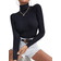 Shein Essnce Solid High Neck Rib Knit Sweater