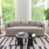 Wade Logan Brinae Taupe Boucle Sofa 85" 3 Seater
