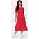 Happy Holly Tris Viscose Midi Dress - Care Red/Patterned