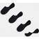 Pieces Footsie Invisible Socks 4 Pack - Black