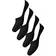 Pieces Footsie Invisible Socks 4 Pack - Black