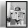 Biufo Biufo Monkey on Toilet Canvas Wall 8" x 10" Framed Art 8x10"